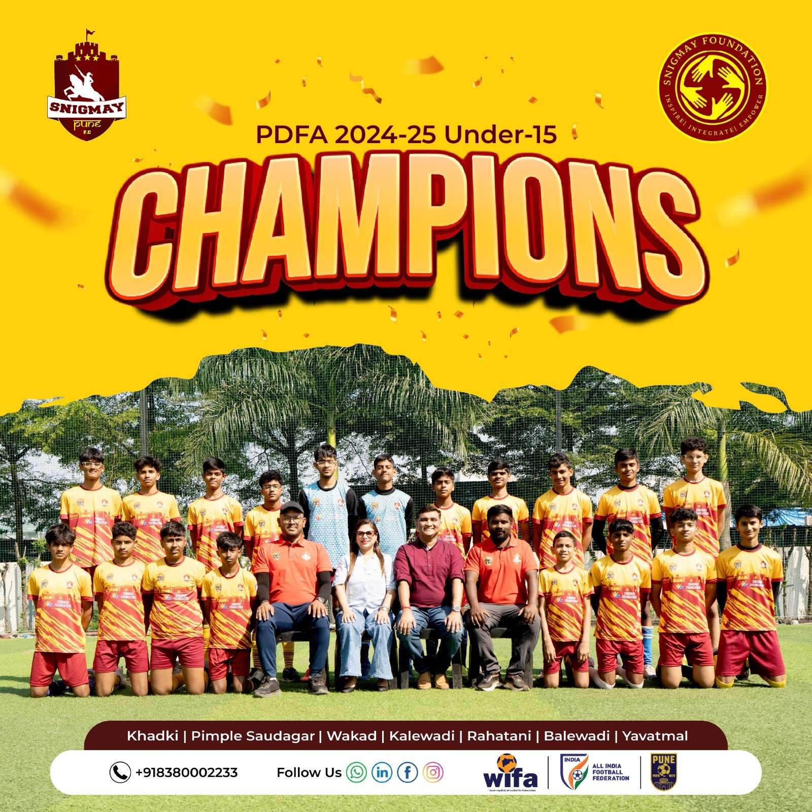 PDFA 2024–25 Under-15 Champions